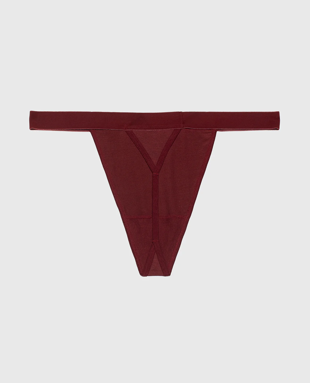 G-String Panty With Vanishing Trim in Russian Ruby - Image 5
