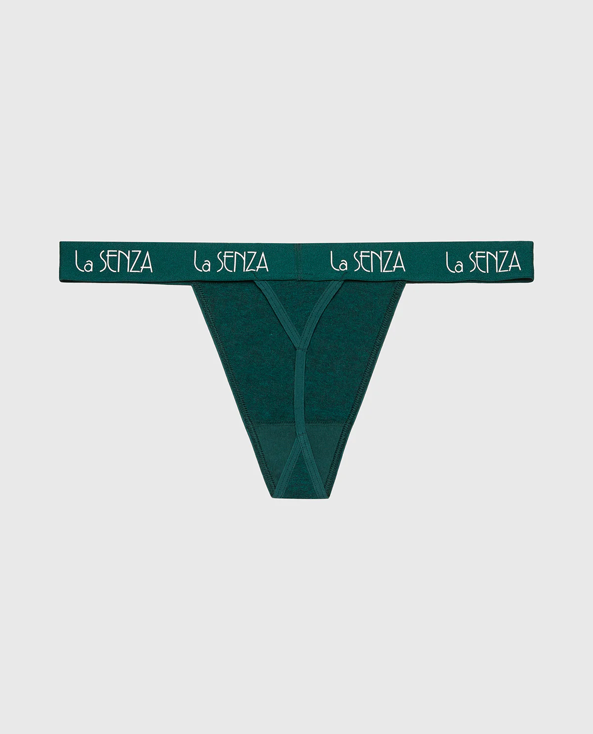 G-String with Art Deco Logo in Emerald Green Heather - Image 5