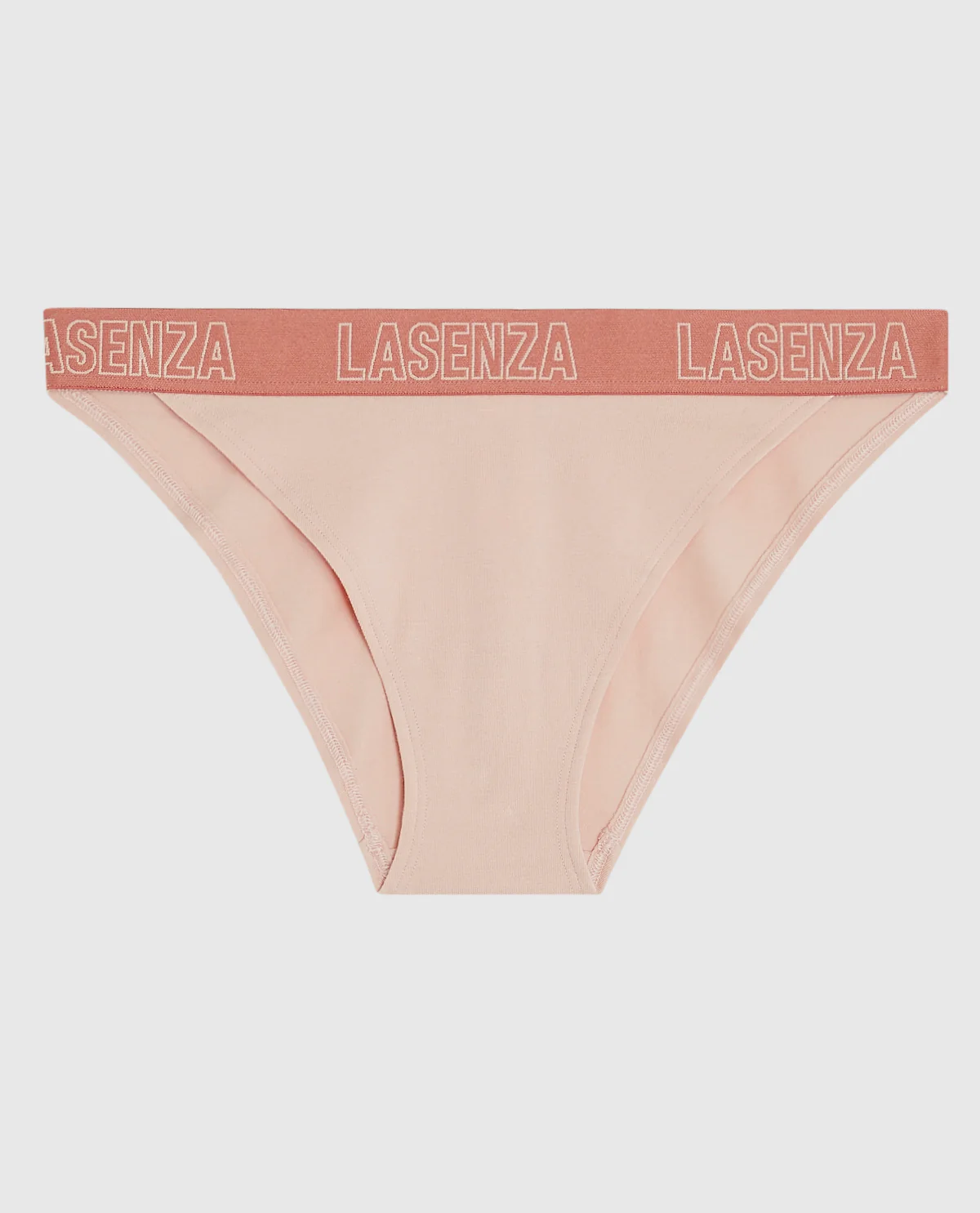High Leg Cheeky Logo Panty in Peaceful Peach - Image 4