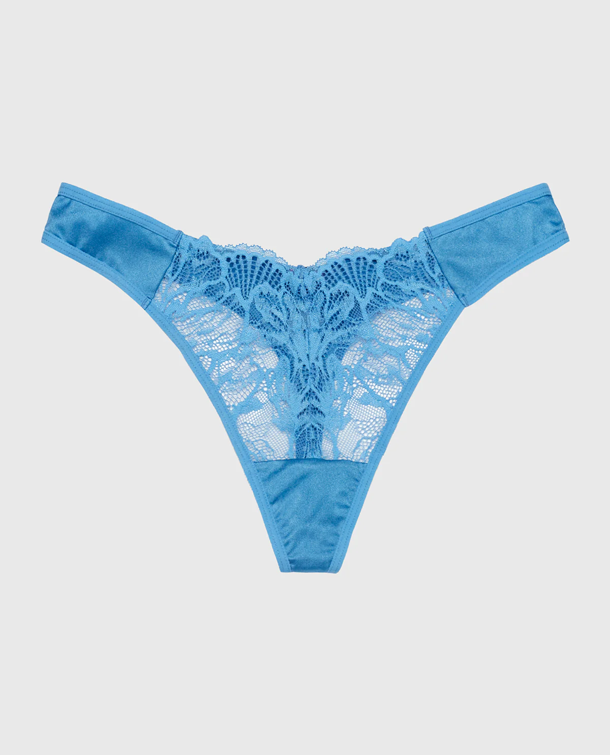 High Leg Lace Thong Panty in Pacific Coast - Image 4