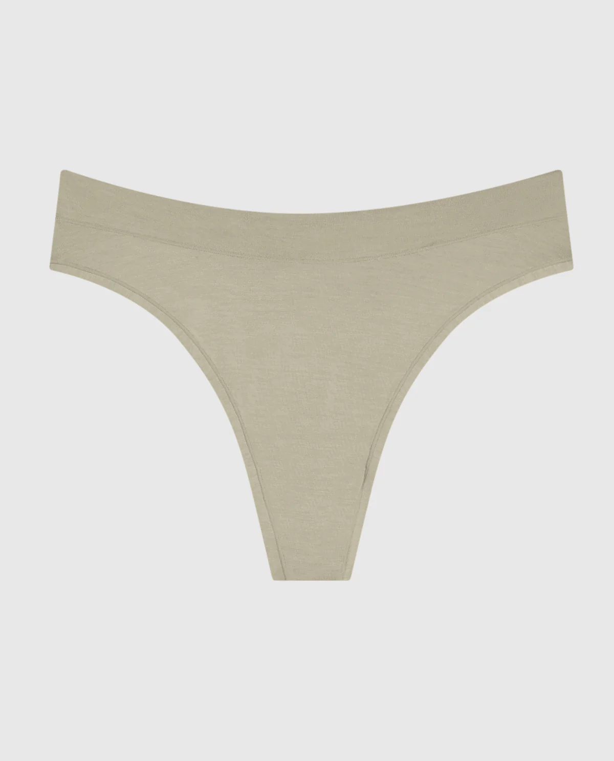 High Leg Thong Panty in Stone Grey - Image 4