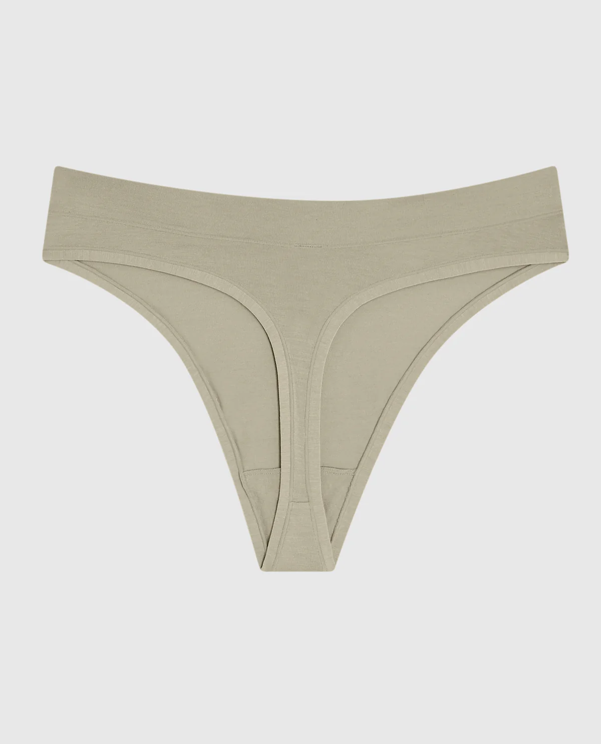 High Leg Thong Panty in Stone Grey - Image 5