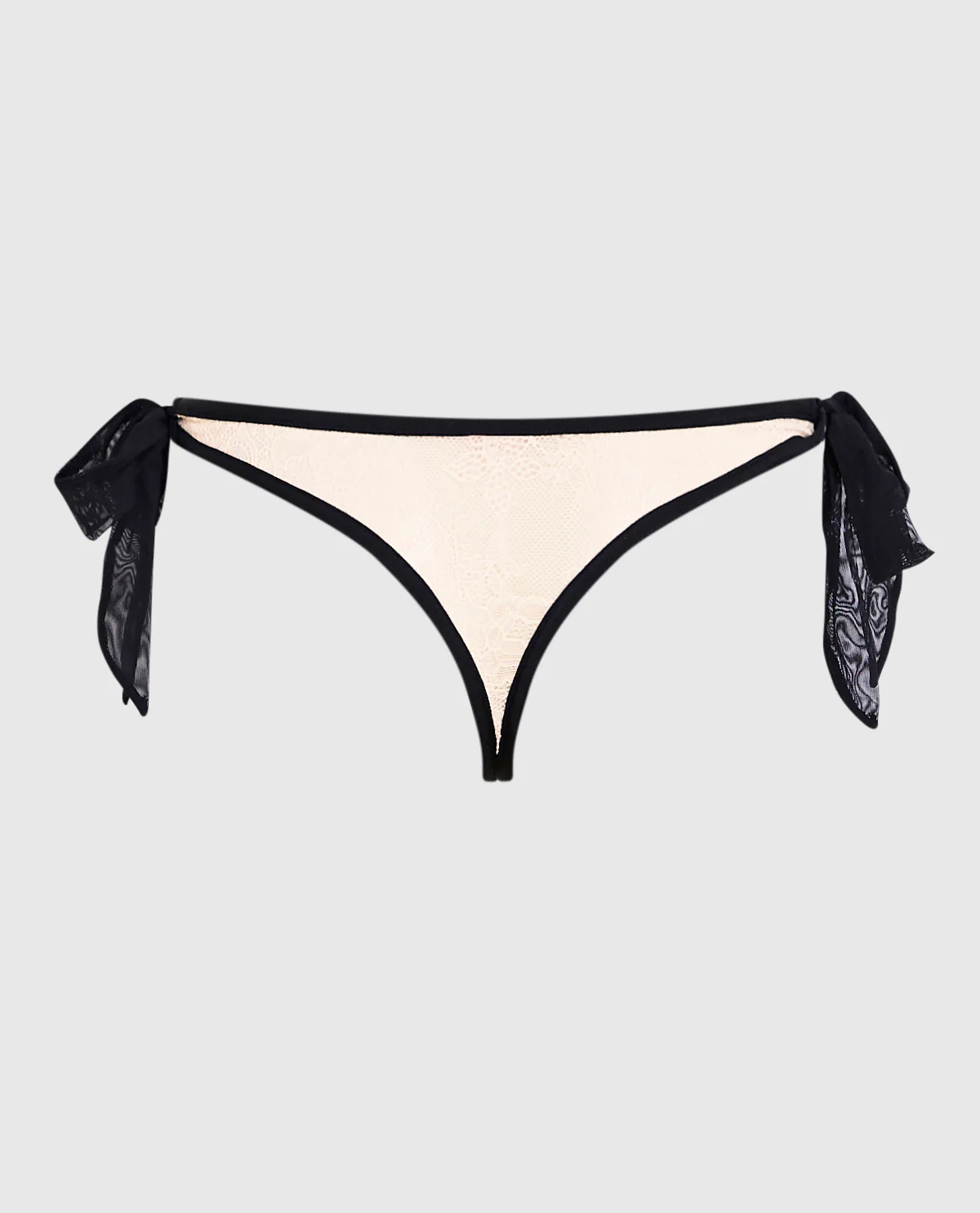 Tie-Side Thong Panty in Ivory Dawn - Image 2