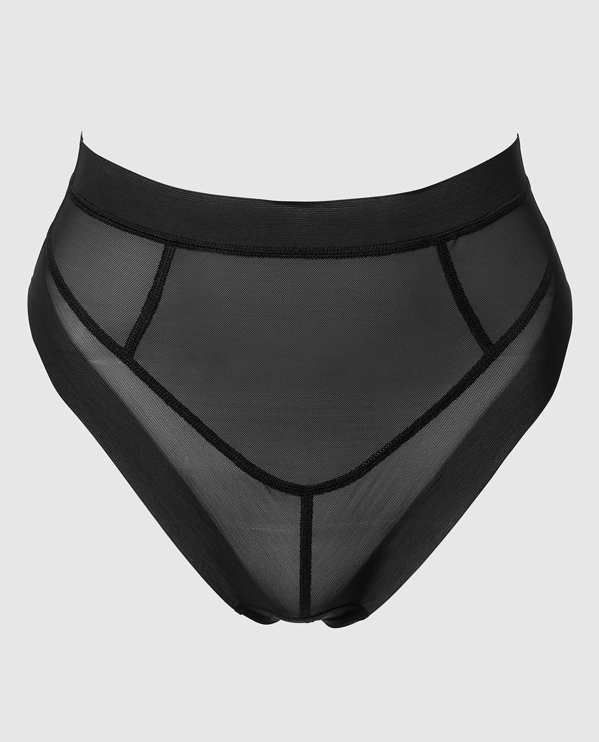 High Waist Shaping G-String in Black - Image 3