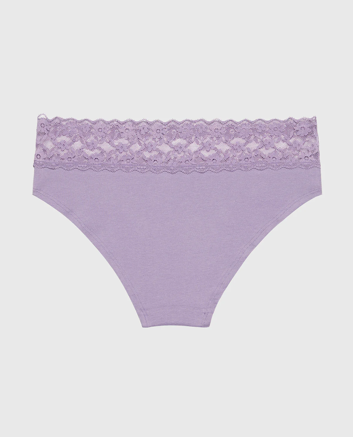 Hipster Cotton Panty With Lace Trim in Purple Haze - Image 5