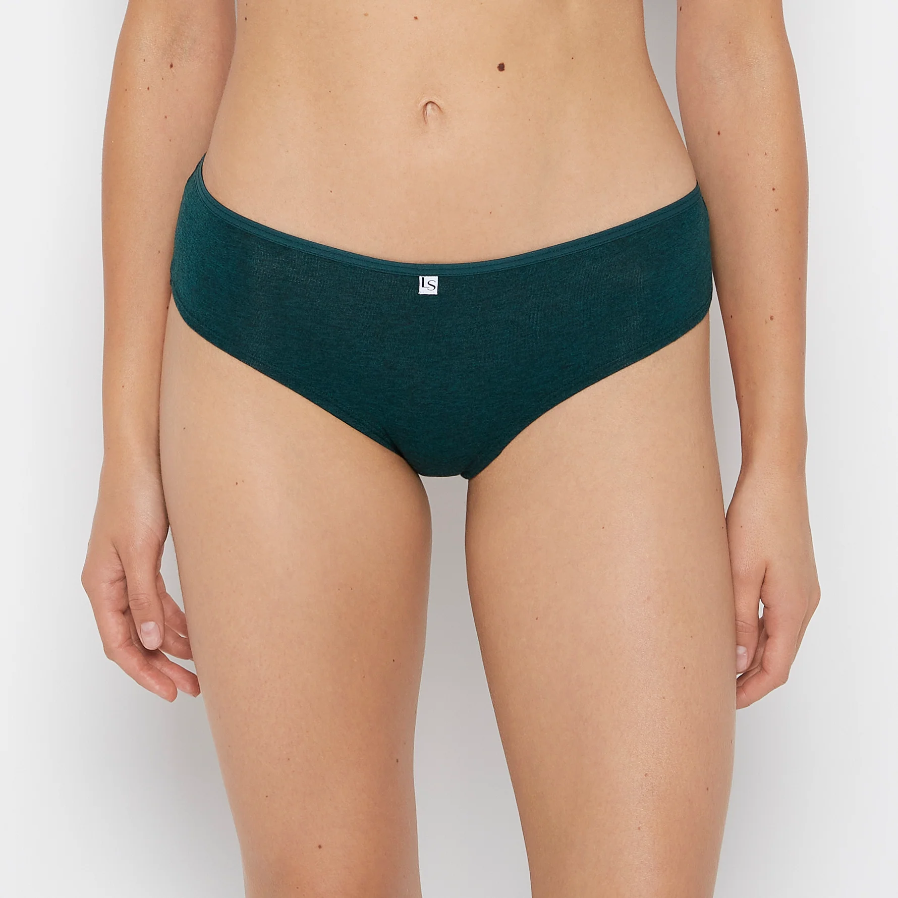 Hipster Panty in Emerald Green Heather