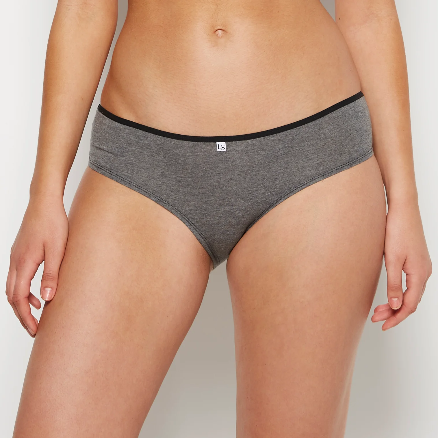 Hipster Panty in Tuxedo Heather