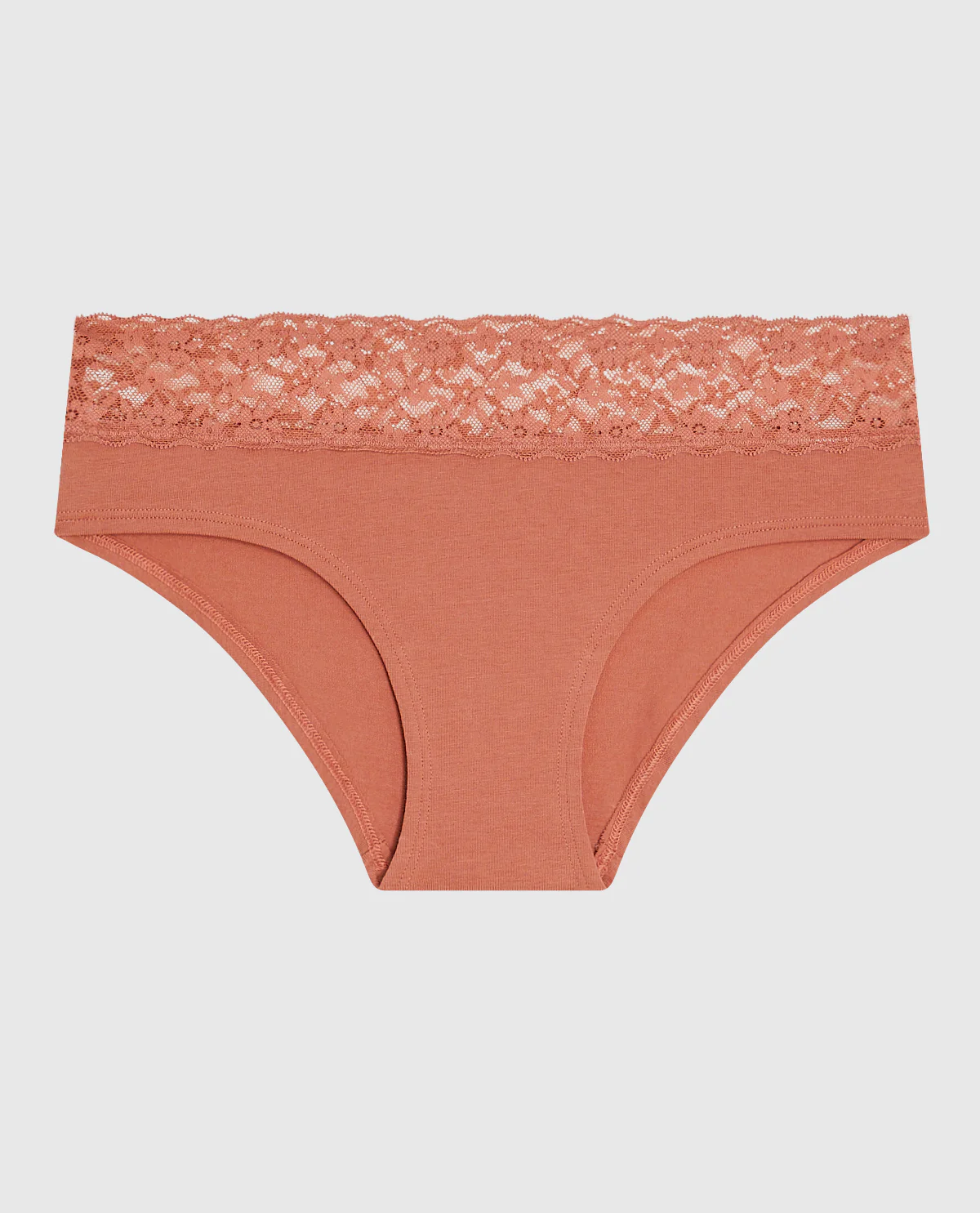 Hipster Panty with Lace in Rosy Blush - Image 4