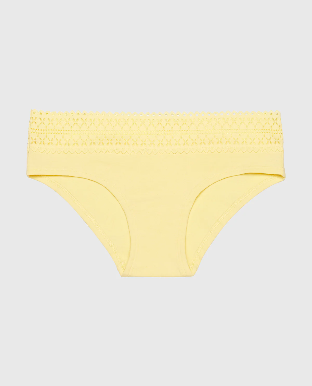 Hipster Panty with Lace Trim in Mellow Yellow - Image 4