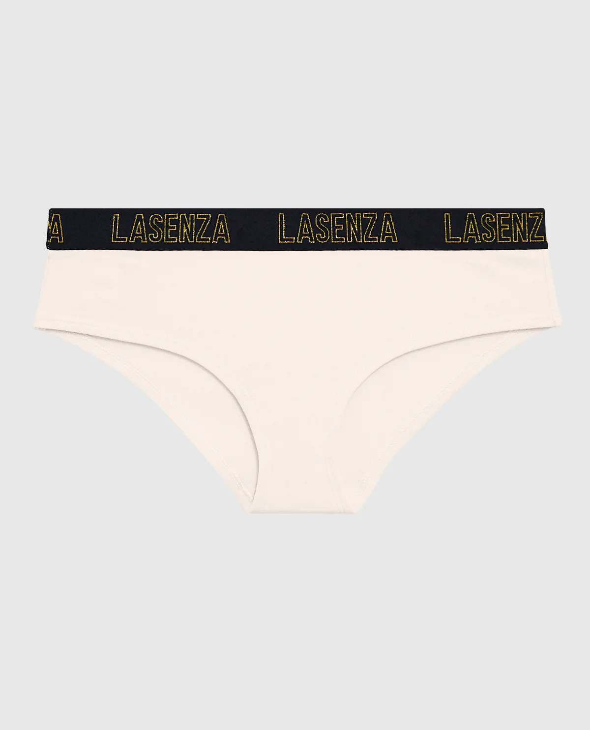 Hipster Panty with Logo Band in Ivory Dawn