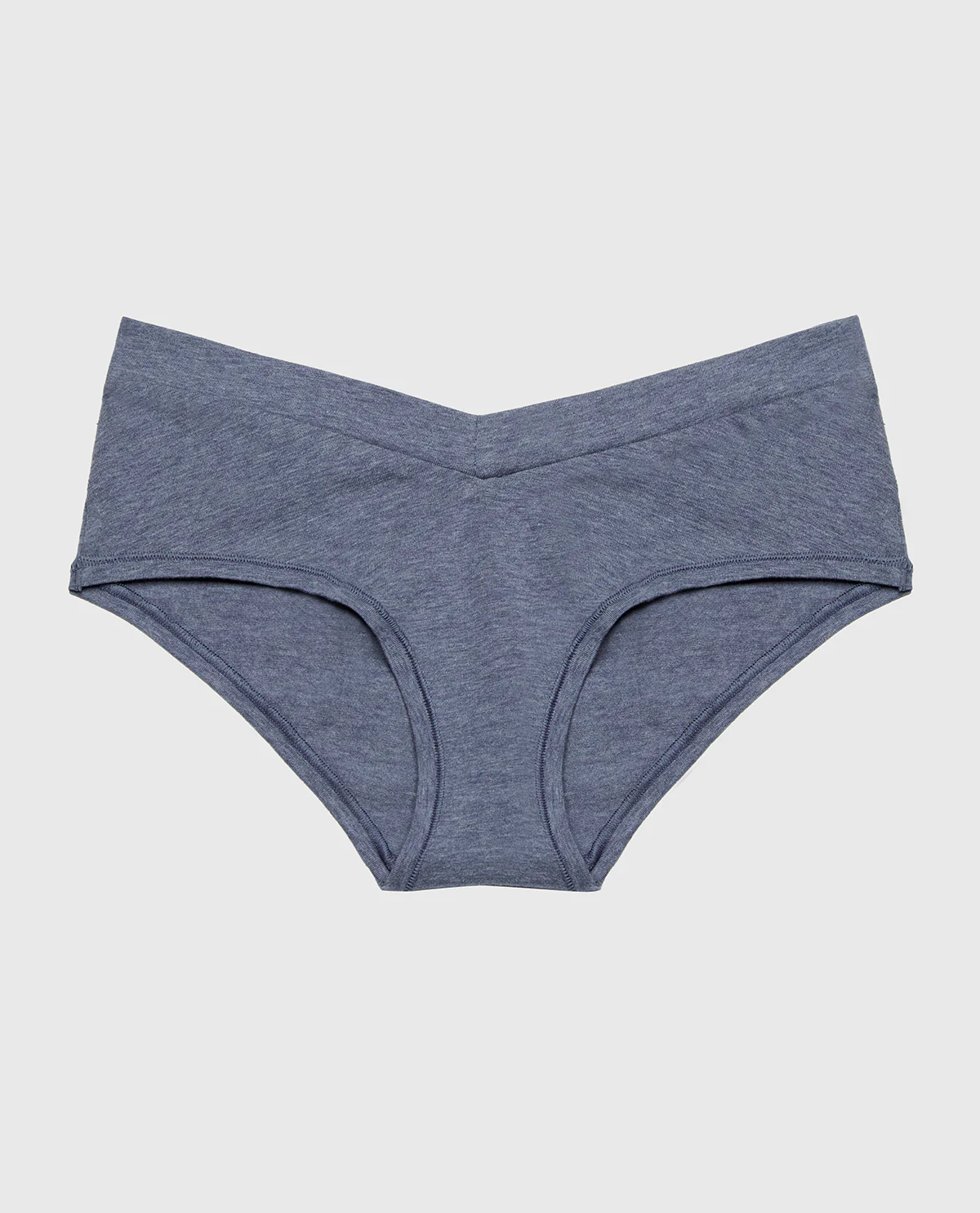 Hipster Wide Waist Cotton Panty In Vintage Indigo Heather - Image 4