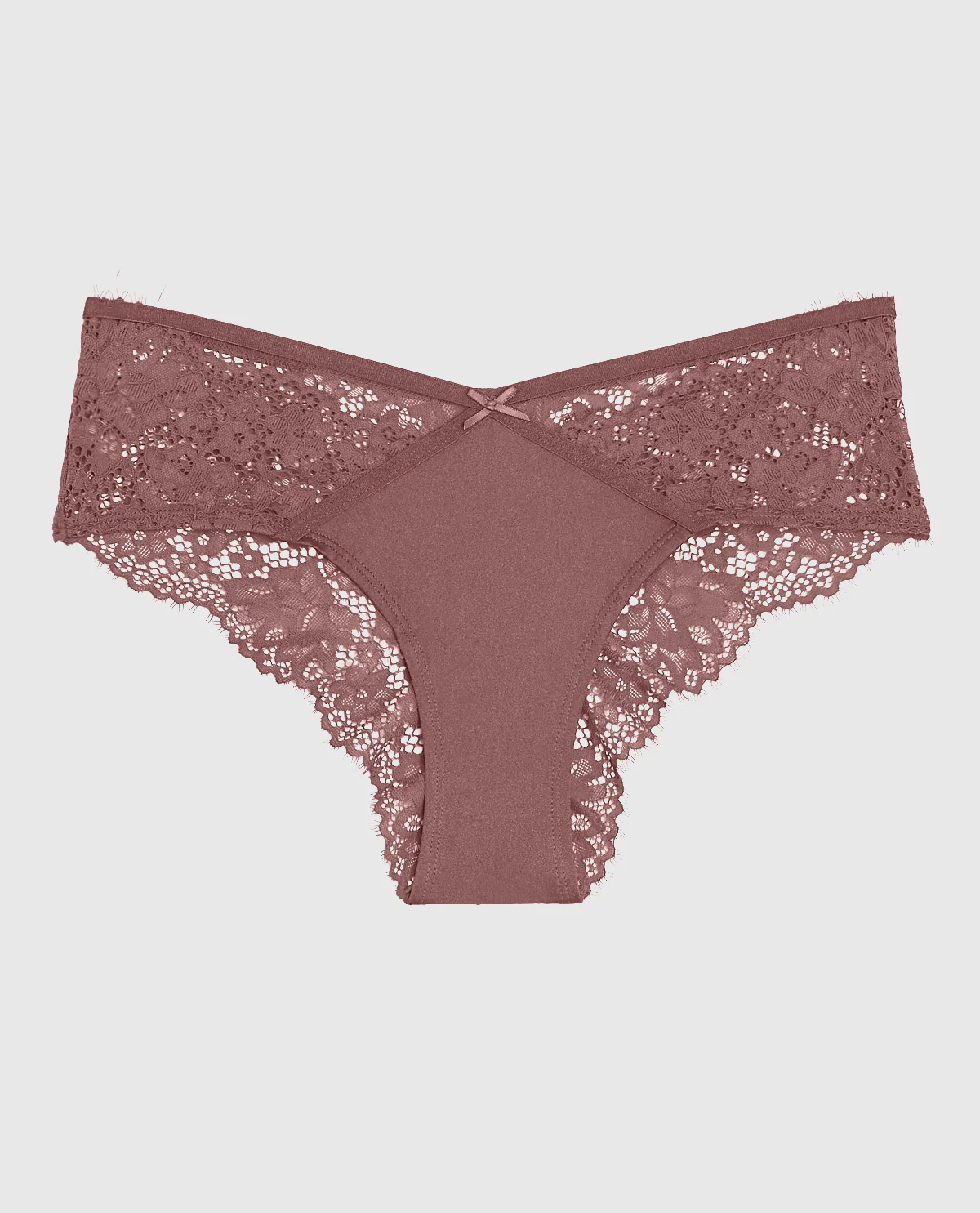 Lace Cheeky Panty in Dusty Cedar - Image 4