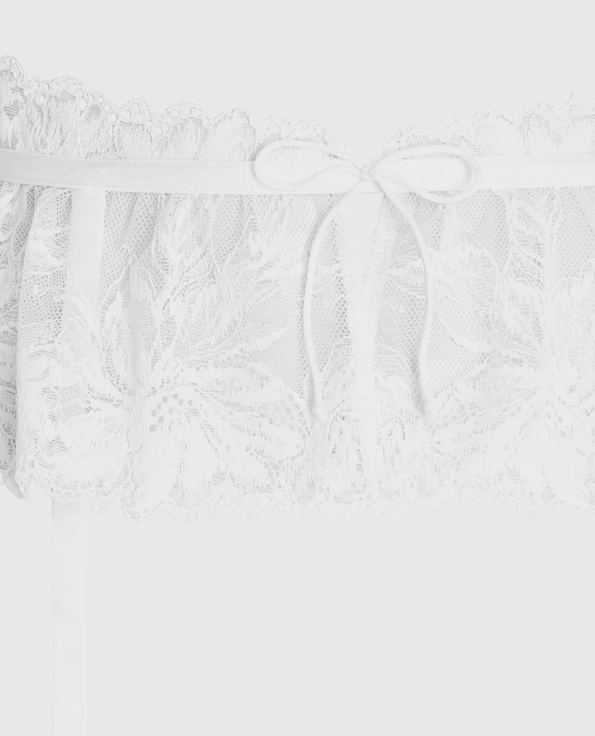 Lace Garter Skirt in Ivory - Image 6