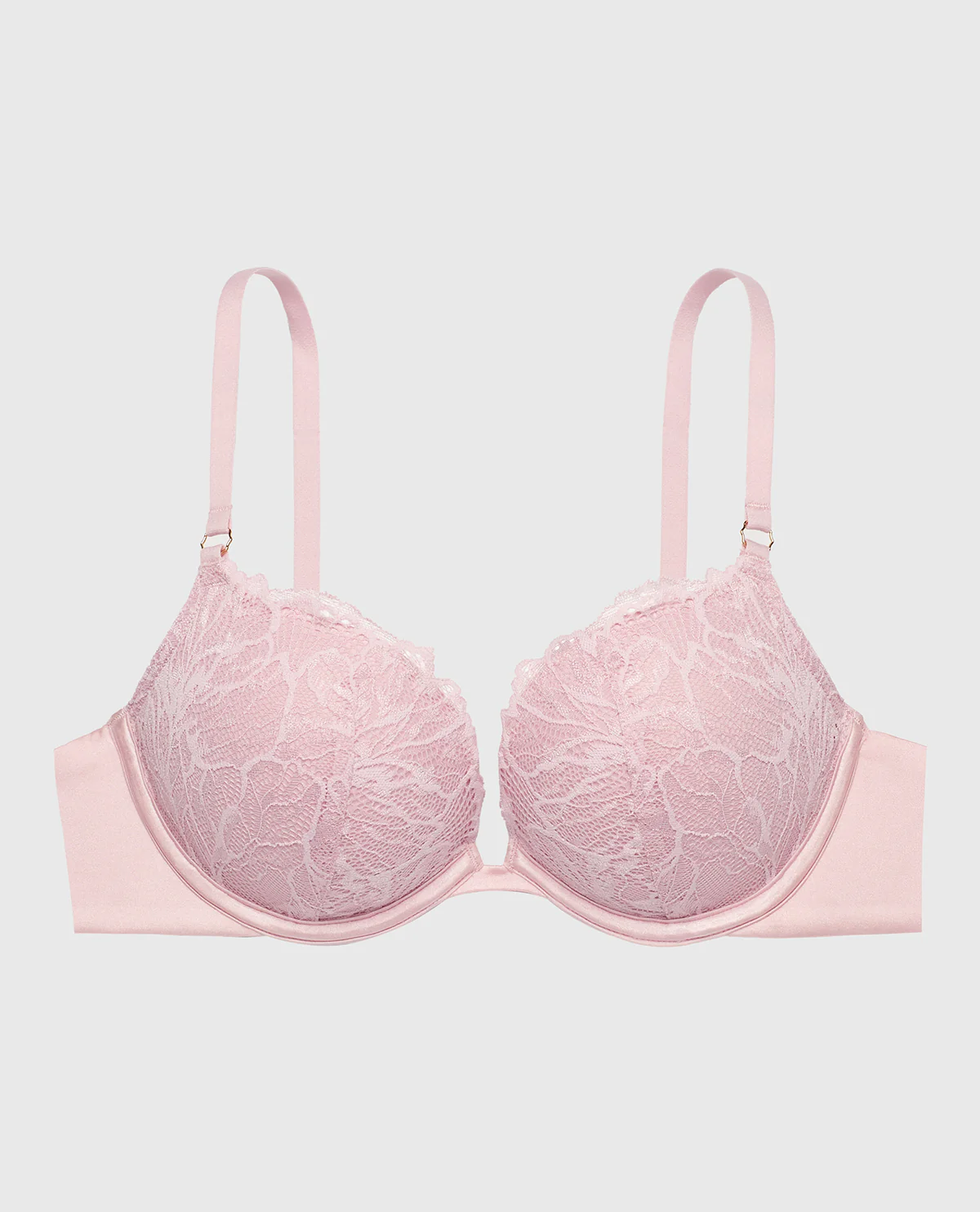 Lace Push Up Bra in Iced Lilac - Image 5
