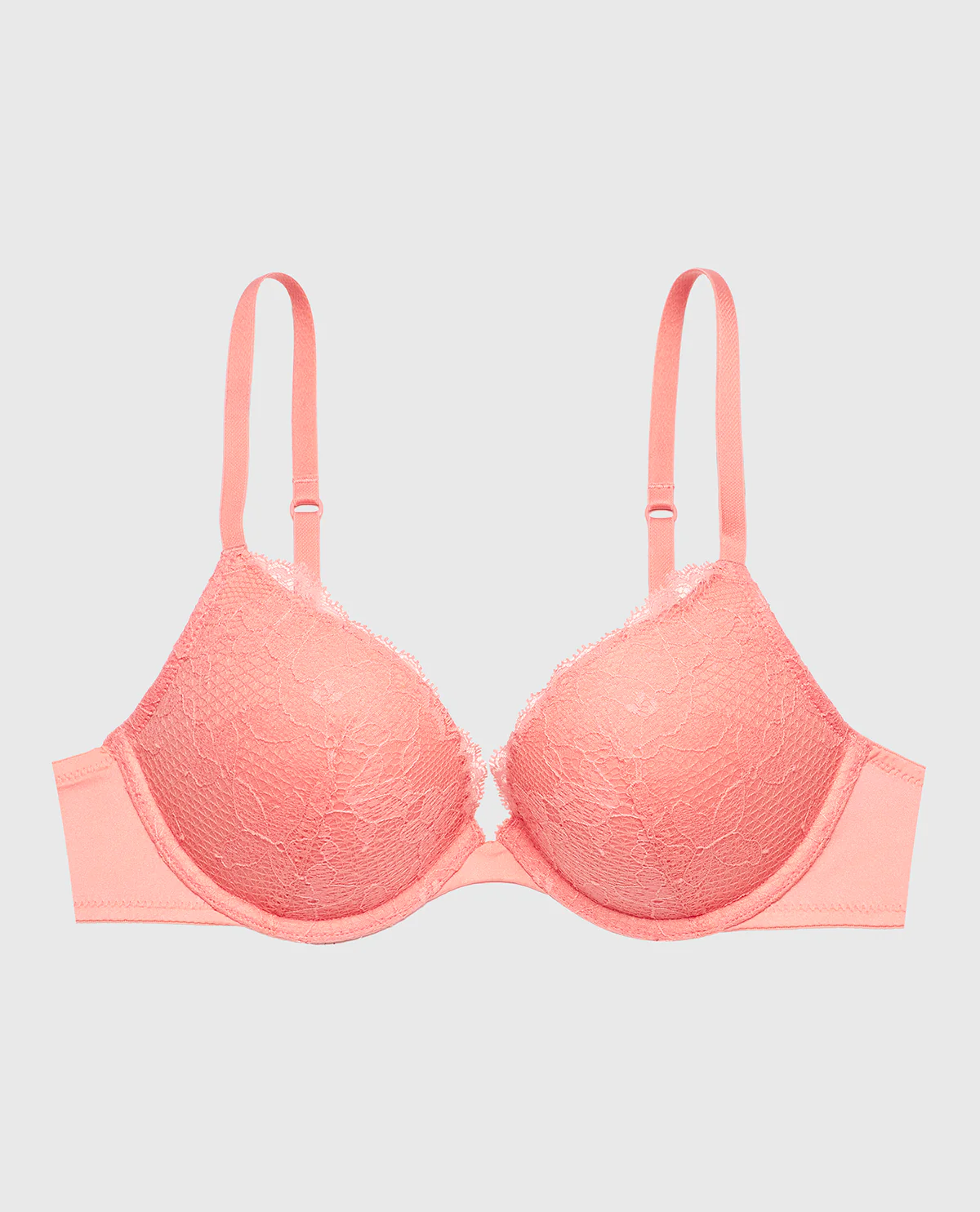 Lace Push Up Bra in Peach Fizz - Image 5