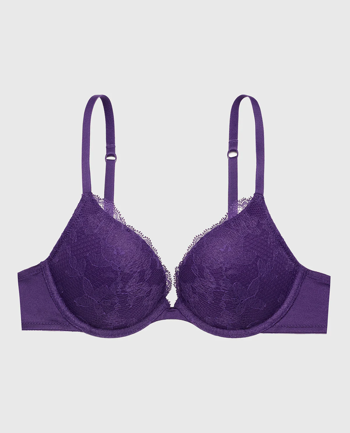 Lace Push Up Bra in Petunia Purple - Image 4