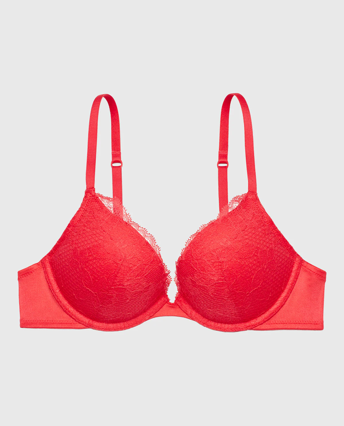 Lace Push Up Bra in Tart Berry - Image 4
