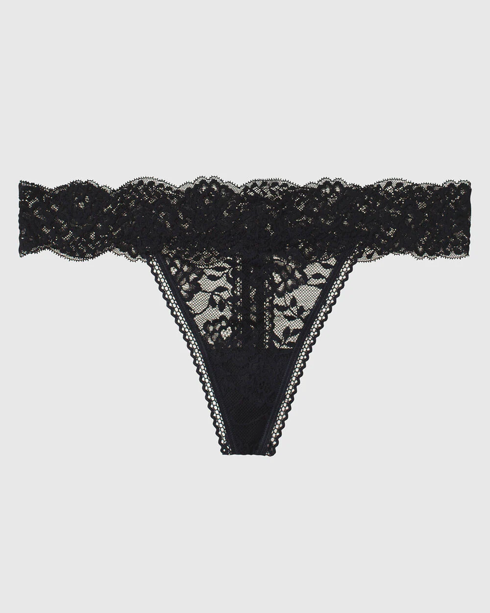 Thong Panty in Tuxedo Black - Image 4