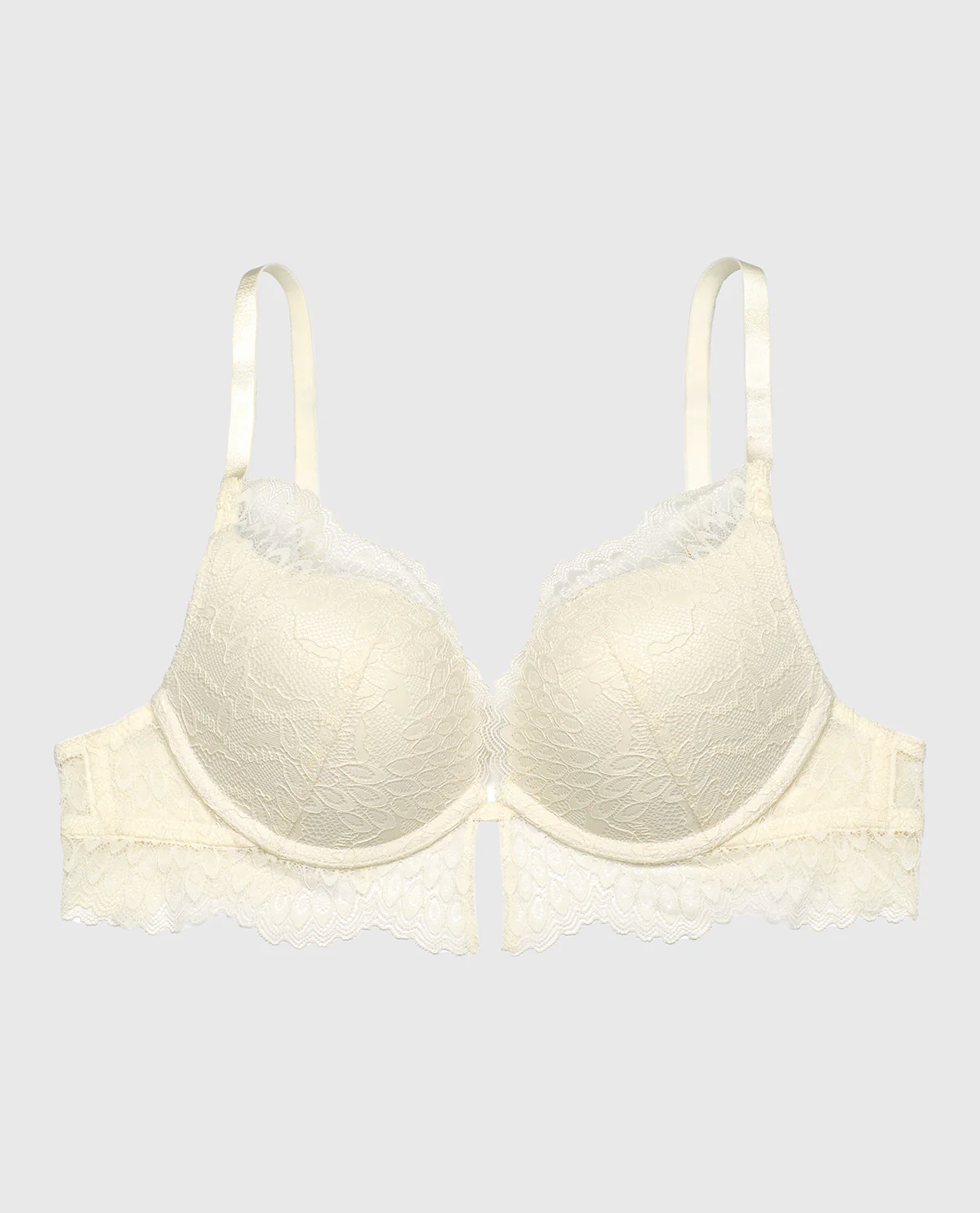 Lace Wired Padded Bra in Gardenia - Image 4