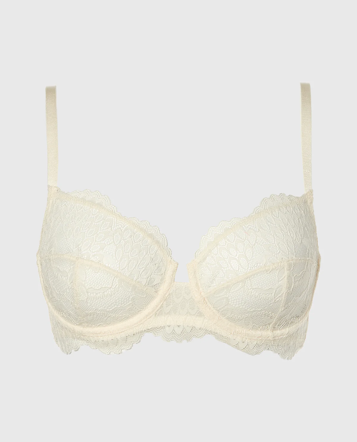 Lace Wired Unlined Bra in Gardenia - Image 4