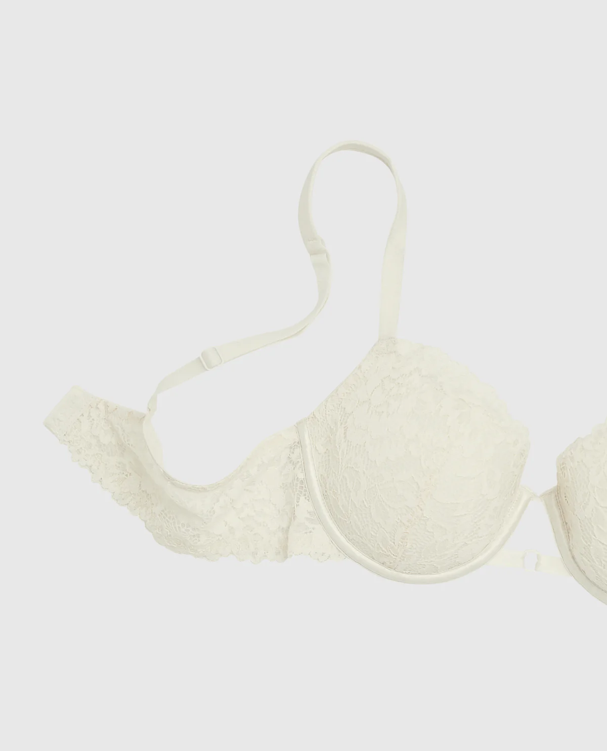 Lightly Lined Balconette Bra with Allover Lace - Image 2