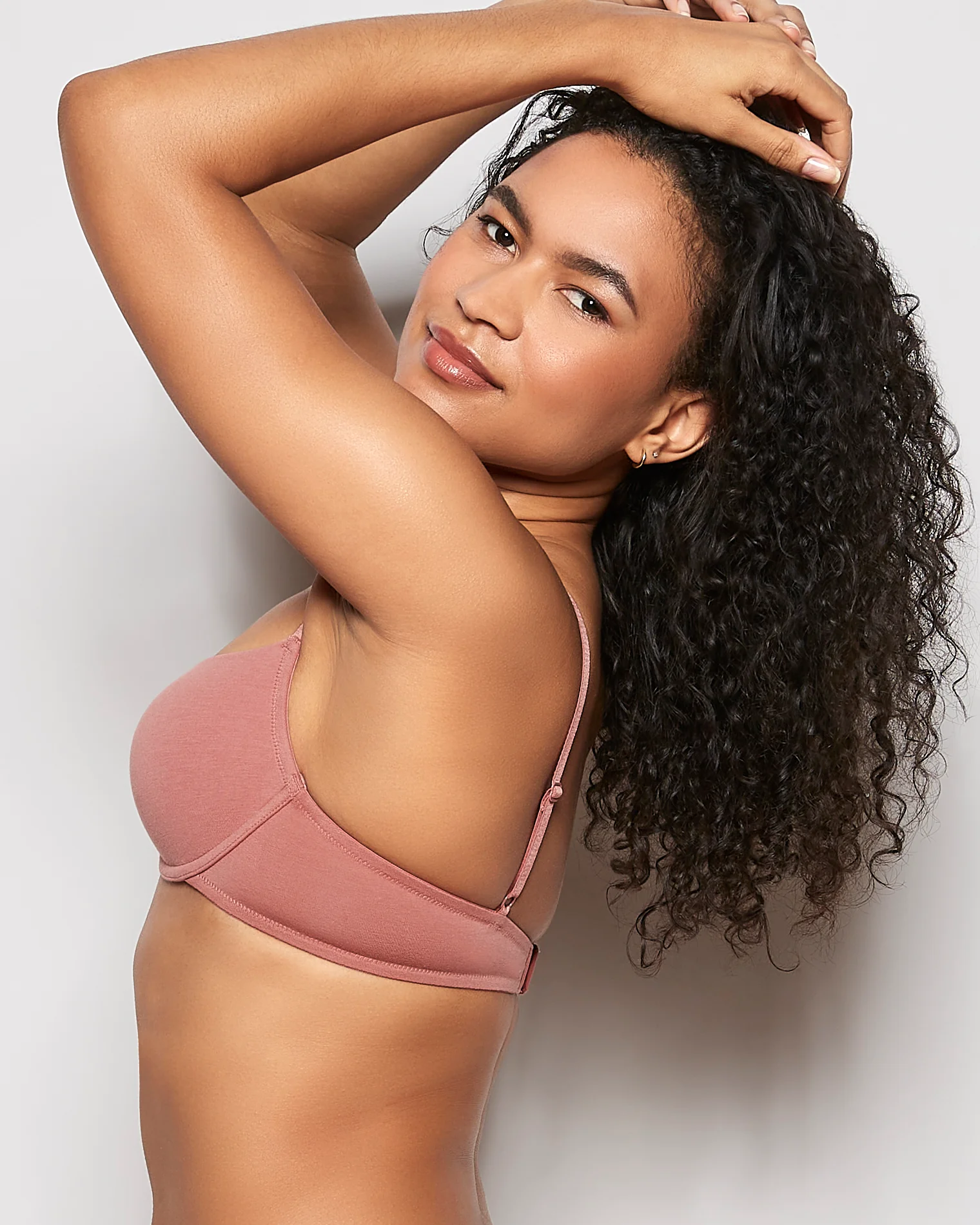 Lightly Lined Demi Bra in Rosy Blush - Image 2