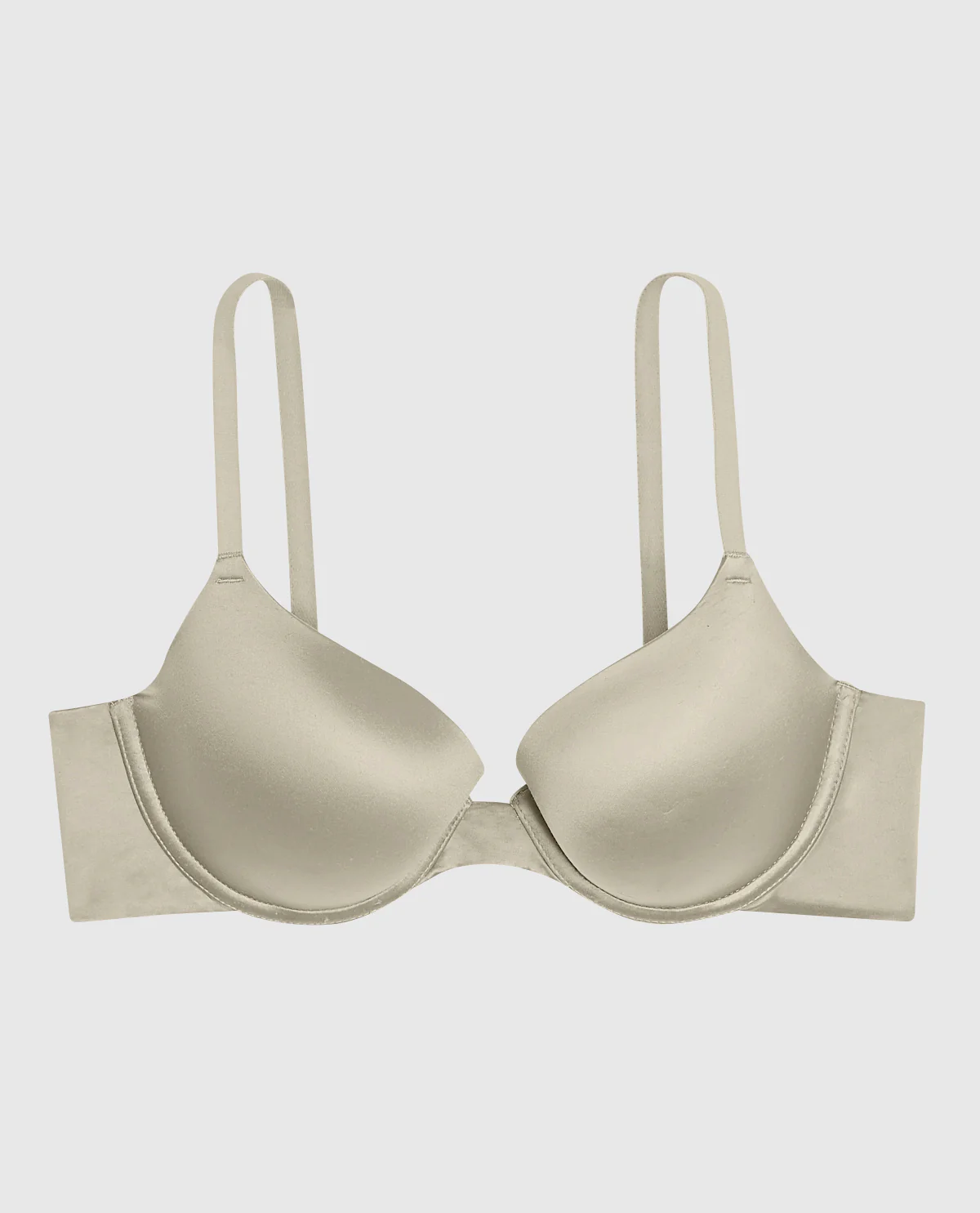 Lightly Lined Demi Bra in Stone Grey - Image 4