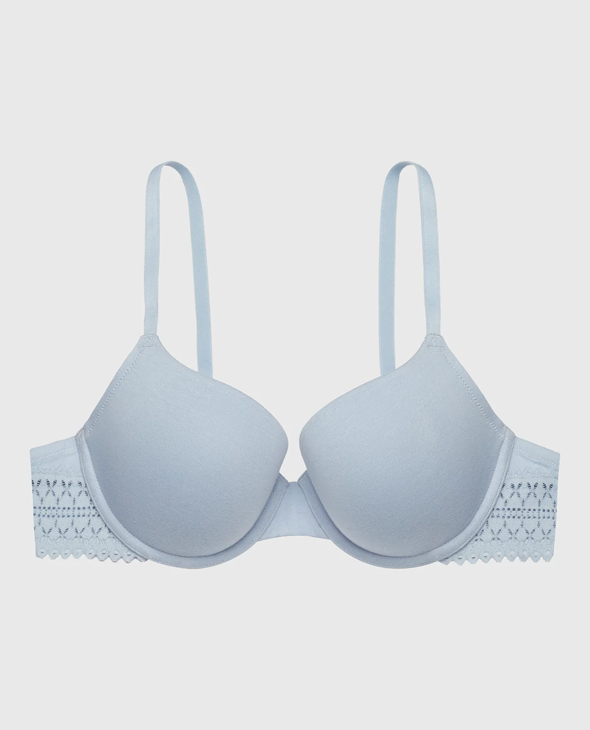 Lightly Lined Demi Bra in Subdued Blue - Image 4