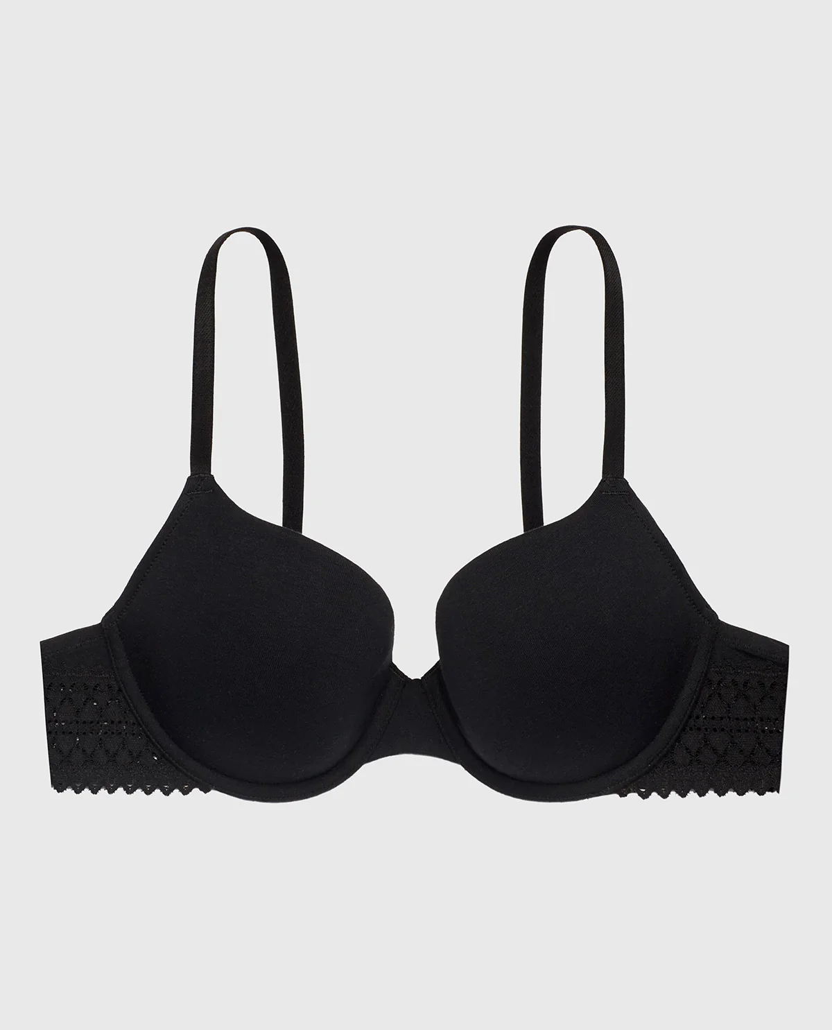 Lightly Lined Demi Bra in Tuxedo Black - Image 4