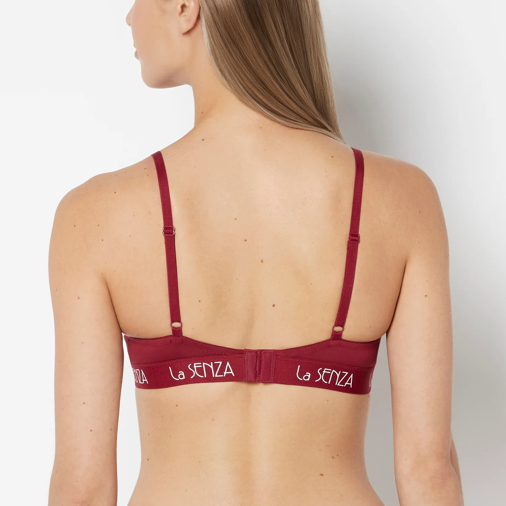 Lightly Lined Demi Cotton bra in Plum Rose - Image 3