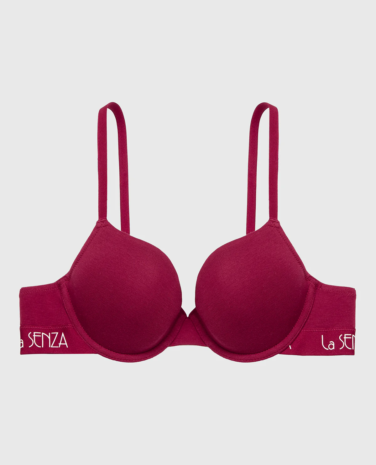 Lightly Lined Demi Cotton bra in Plum Rose - Image 4