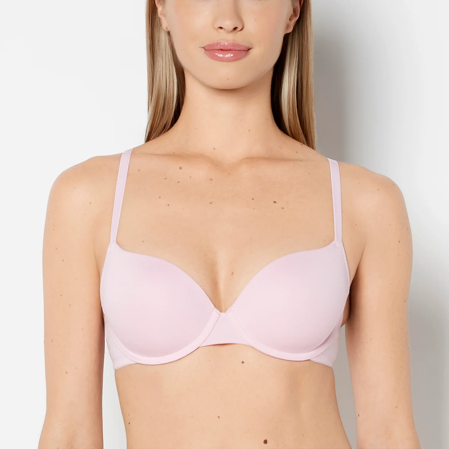 Lightly Lined Demi Cotton bra in Sweet Dream
