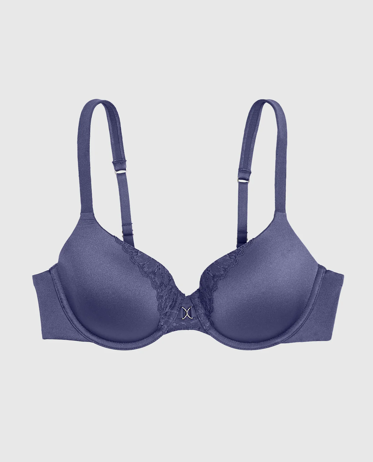 Lightly Lined Full Coverage Bra in Dusk Blue - Image 4