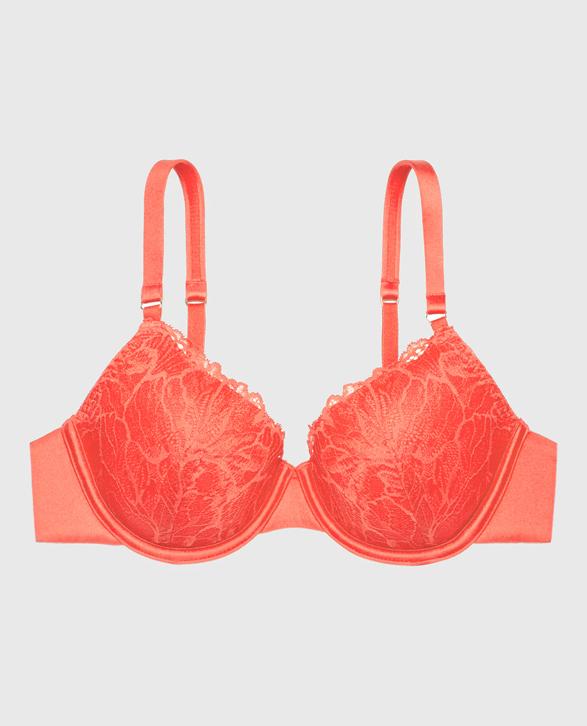 Lightly Lined Full Coverage Lace Bra in Flare - Image 4