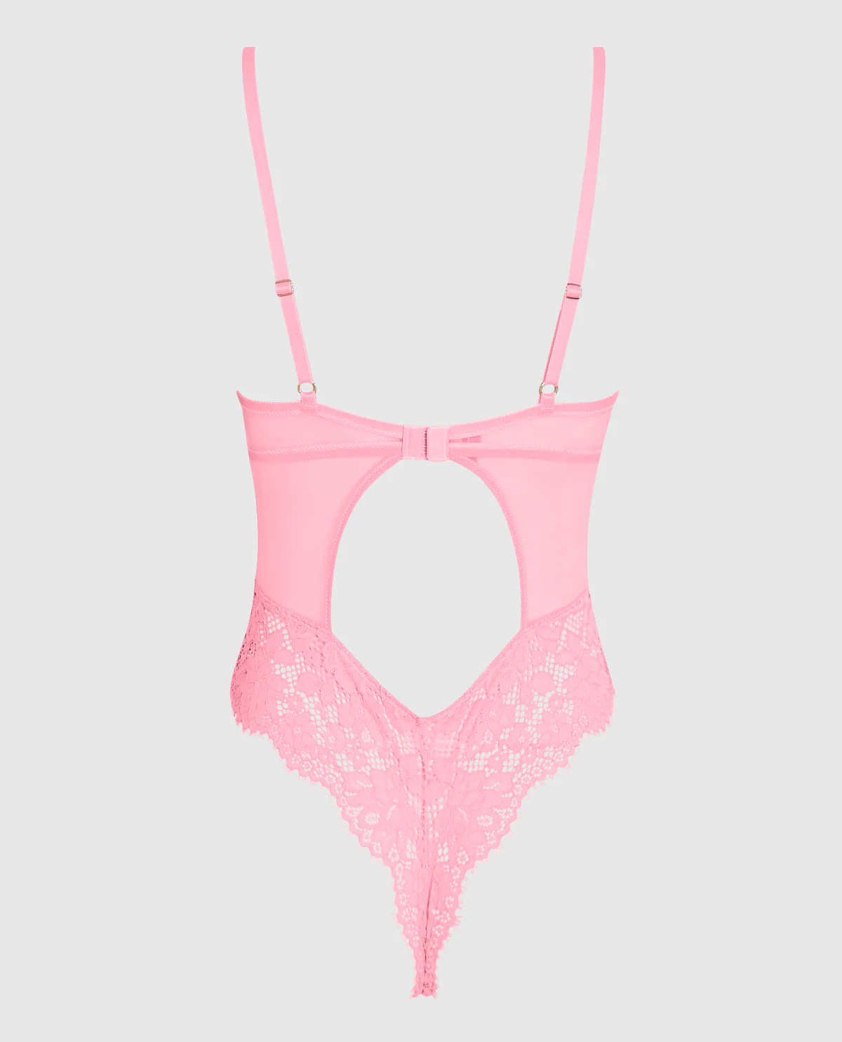 Lightly Lined Lace Bodysuit in Make Me Blush - Image 6