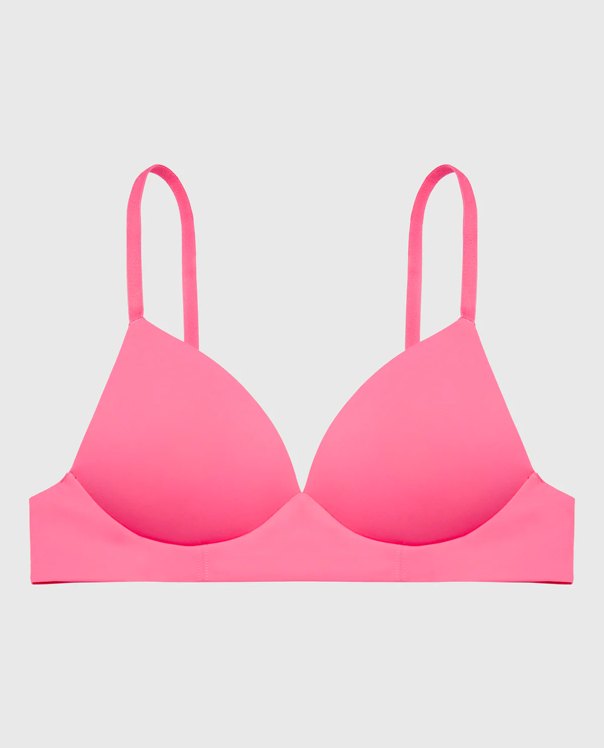 Lightly Lined Wireless Bra in Hot Pink - Image 5