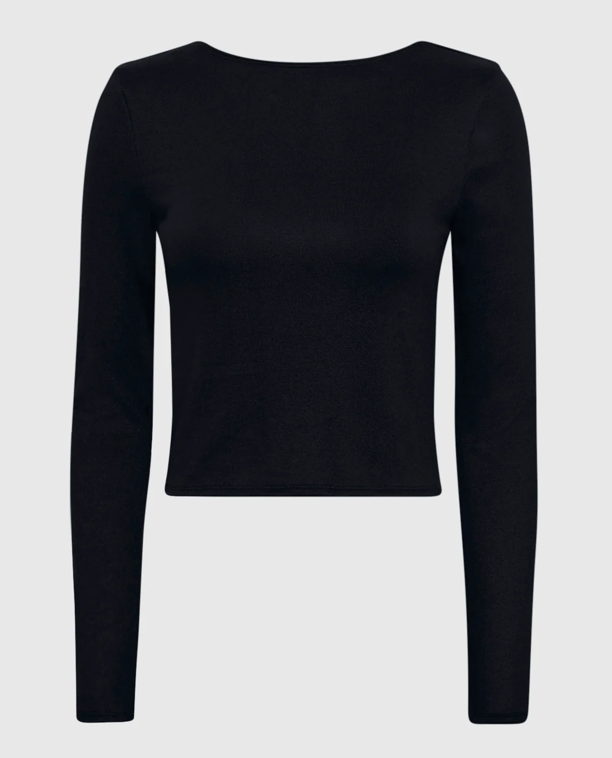 Long Sleeve Pajama Top in Smoulder Black