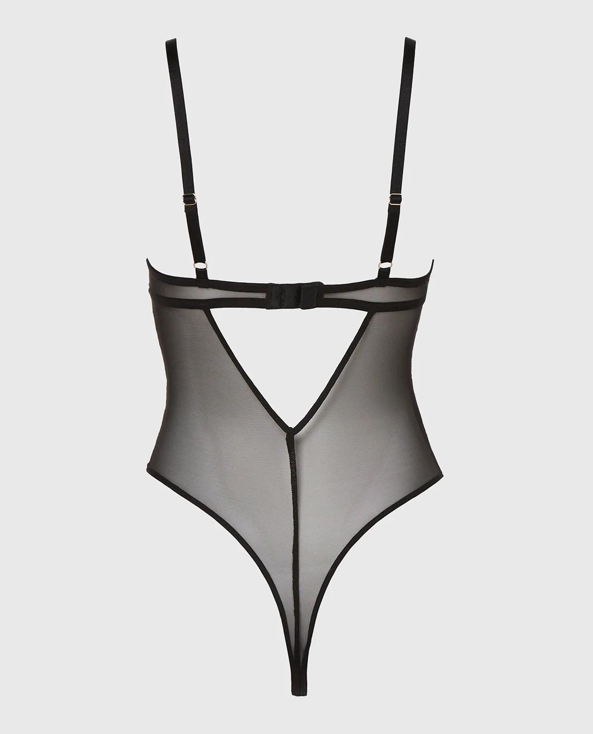 Longlines Bodysuit in Tuxedo Black - Image 5