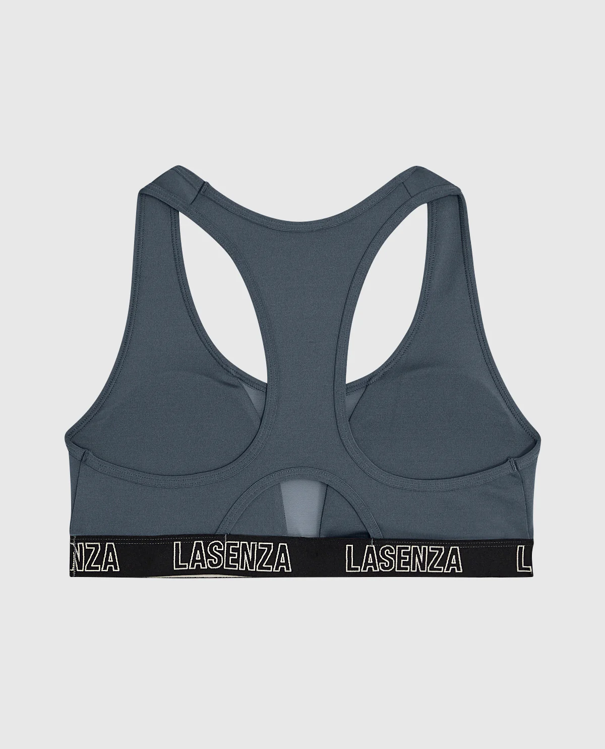 Low Impact Logo Sports Bra in Stormy Weather - Image 2