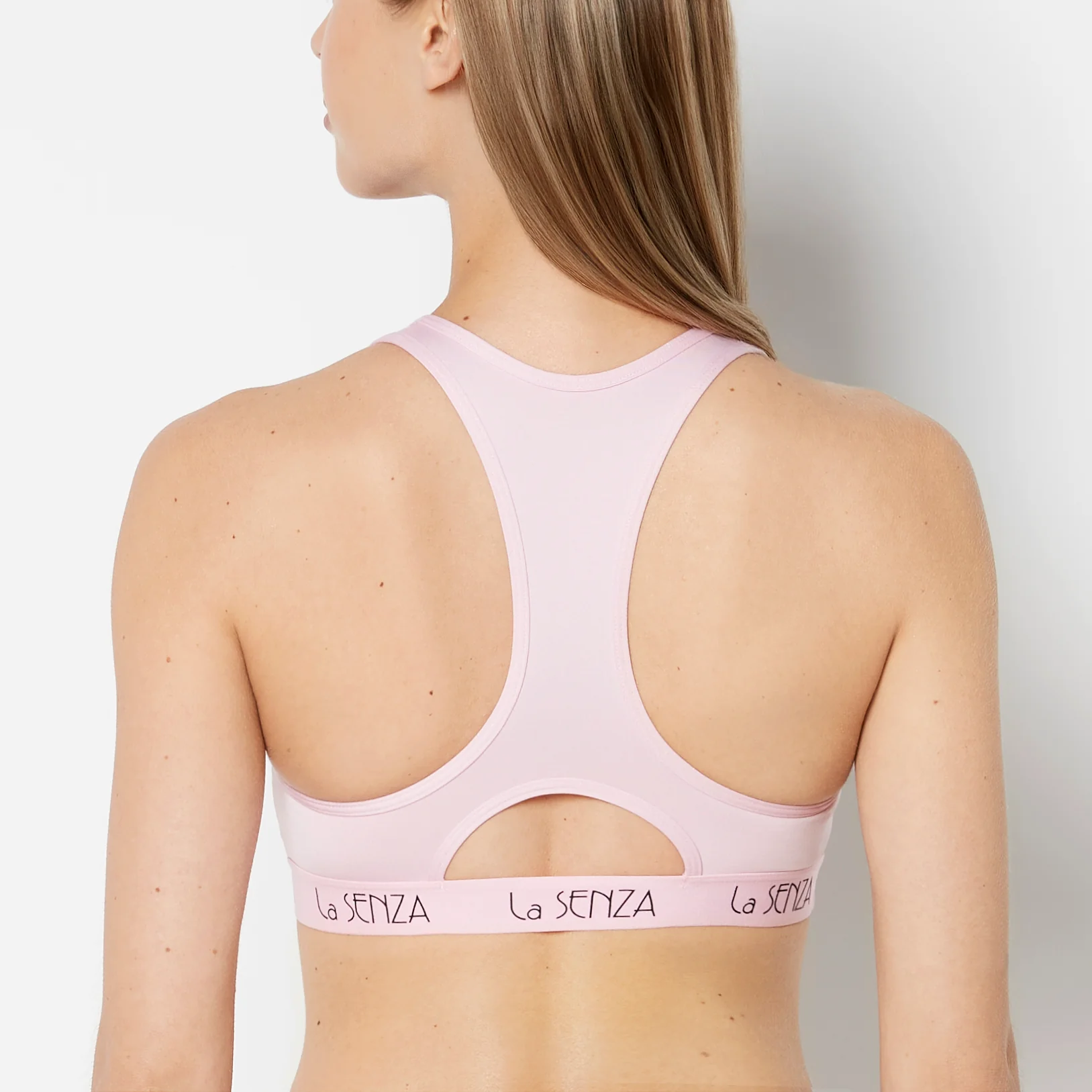 Low Impact Scoop Neck Sports Bra in Sweet Dream - Image 3