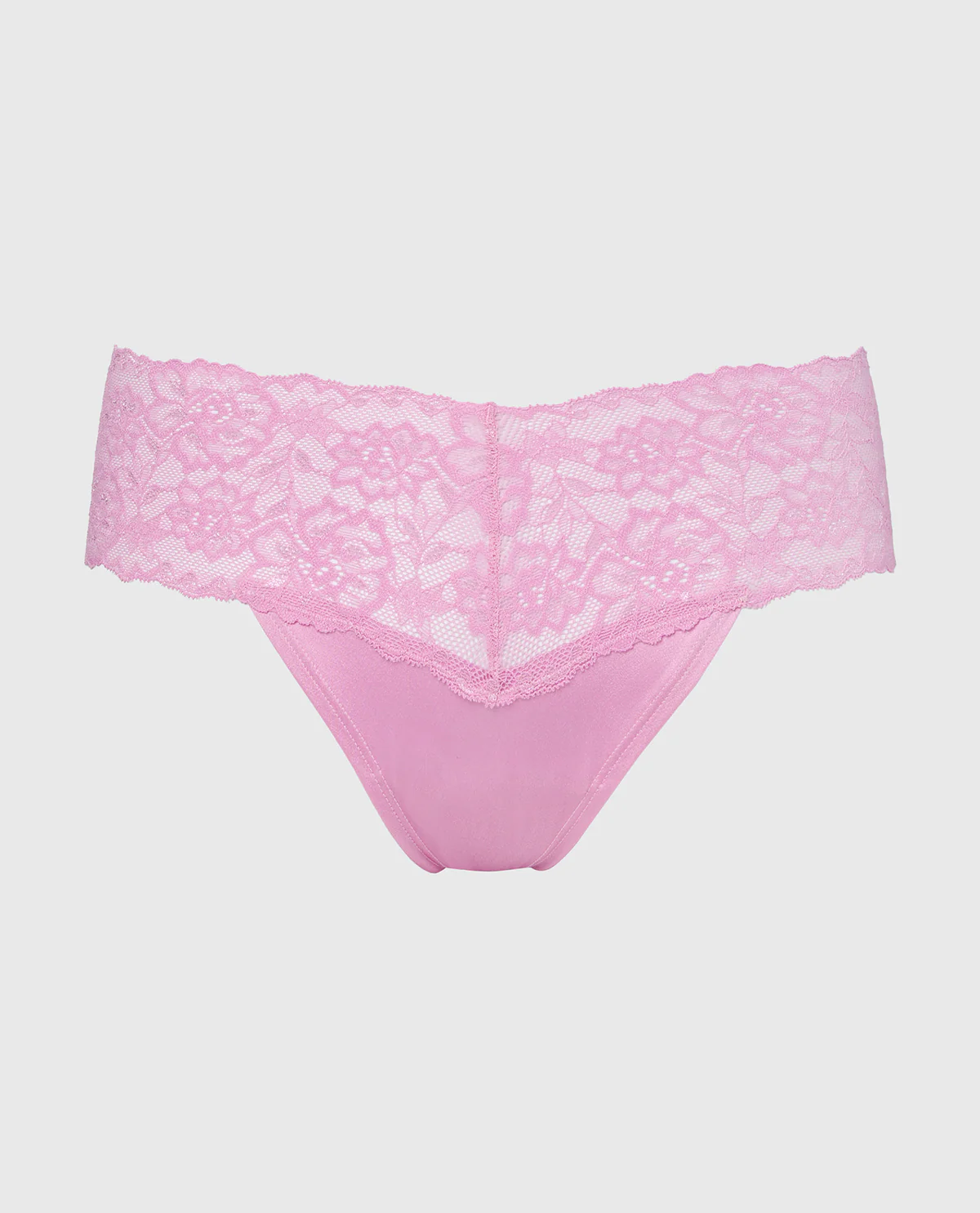 Magnificent Lace Thong Panty in Orchid - Image 4