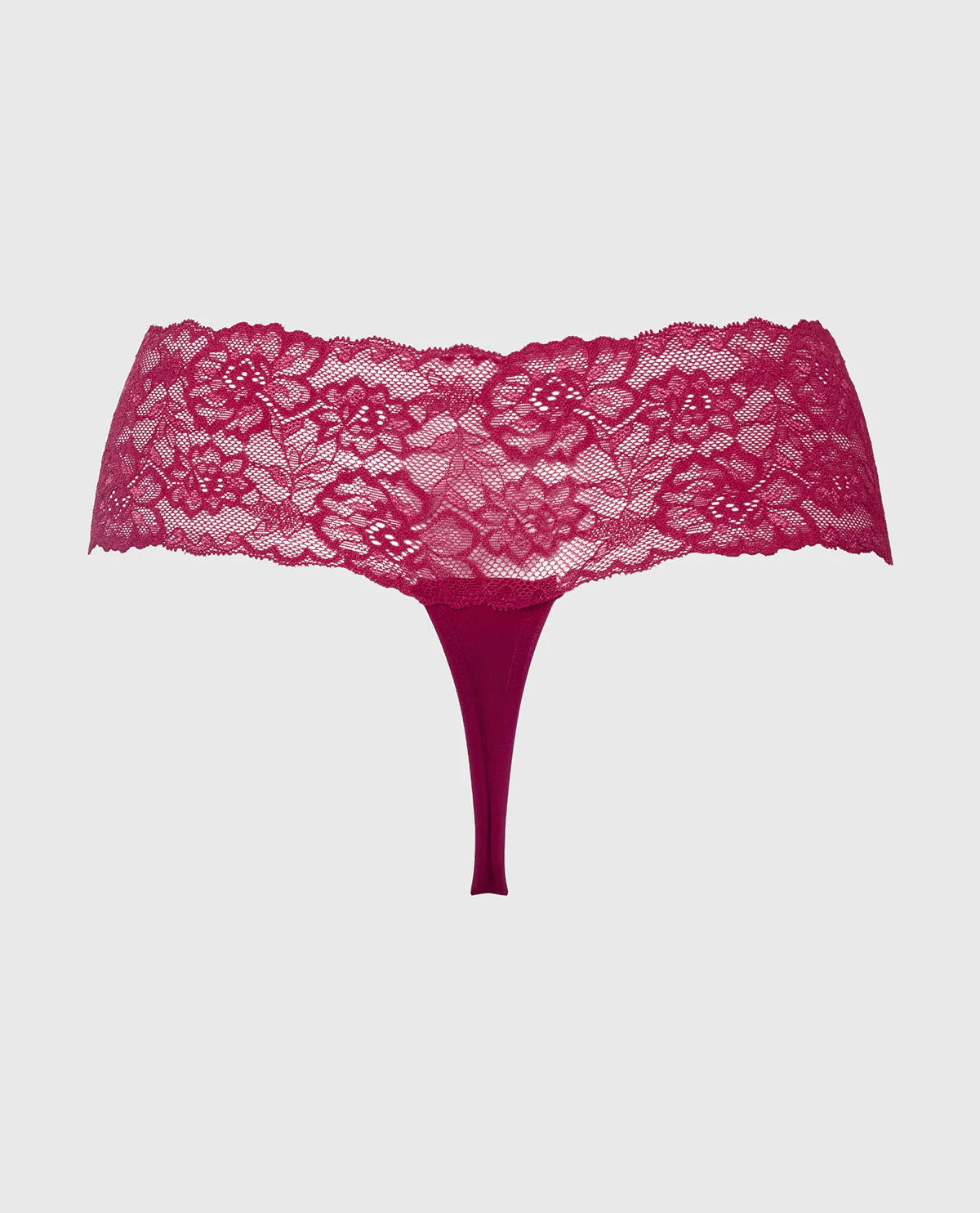 Magnificent Lace Thong Panty in Plum Rose - Image 5