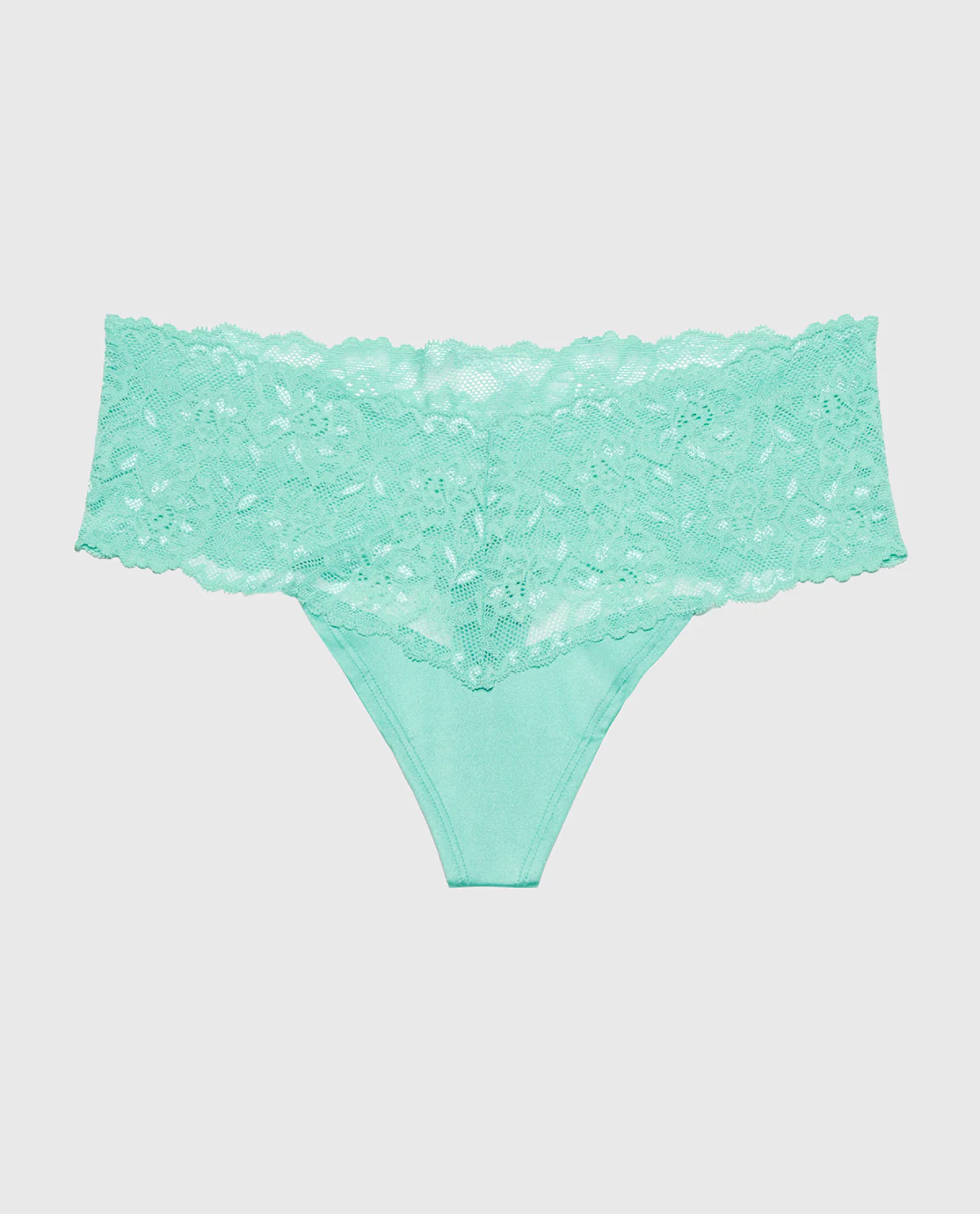 Magnificent Lace Thong Panty in Pool Blue - Image 4
