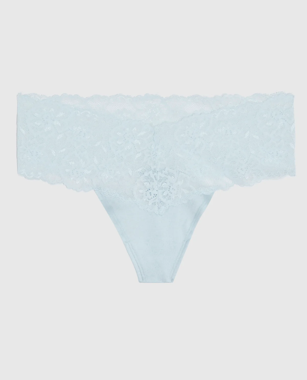 Magnificent Lace Thong Panty in Vista Blue - Image 4