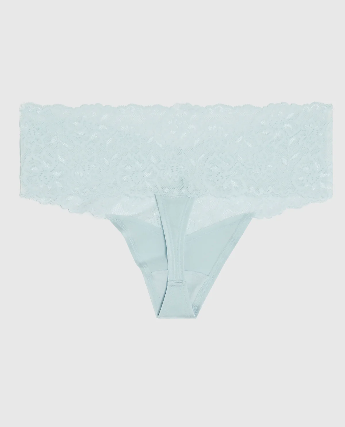 Magnificent Lace Thong Panty in Vista Blue - Image 5