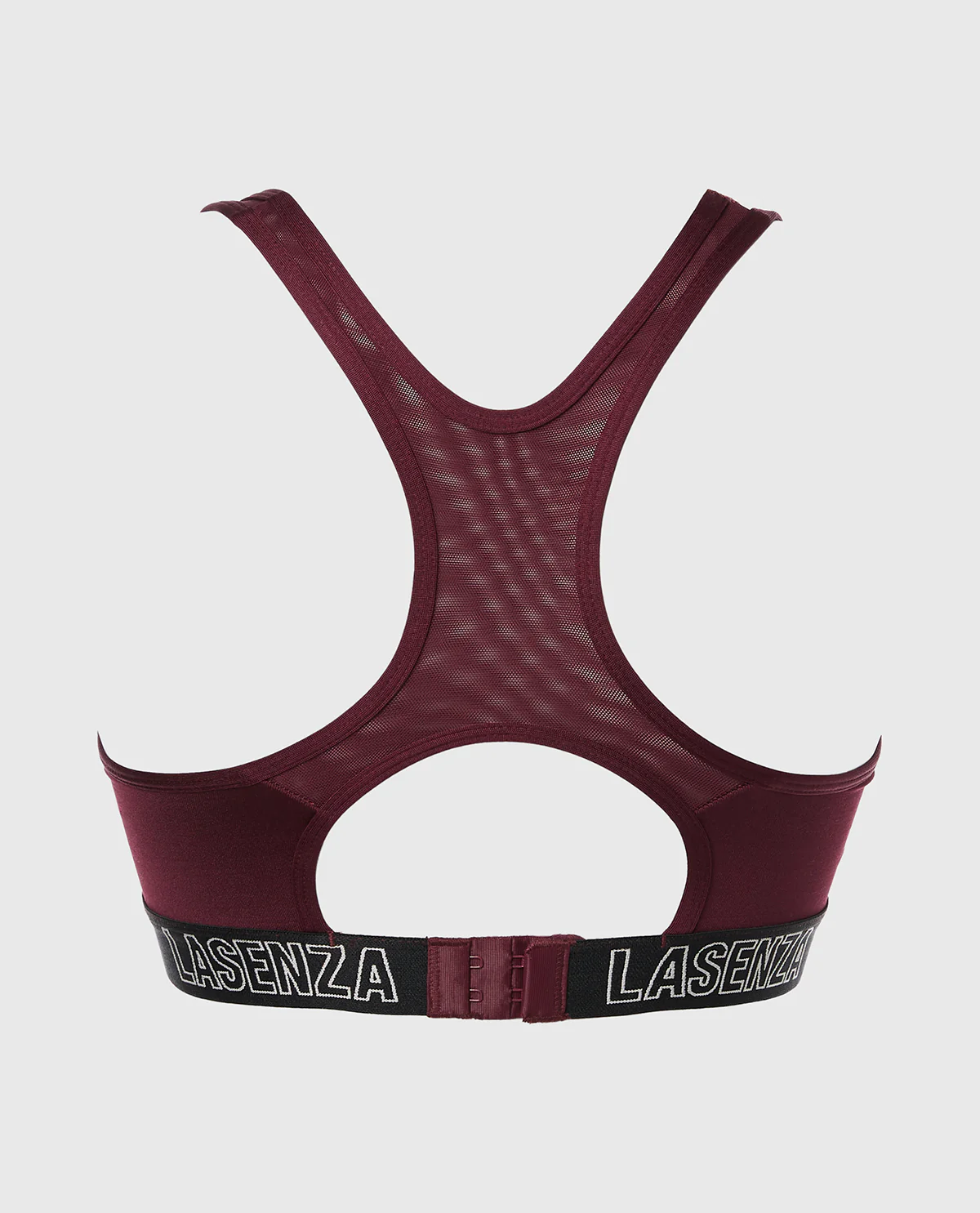 Medium Impact Logo Sports Bra in Russian Ruby - Image 5