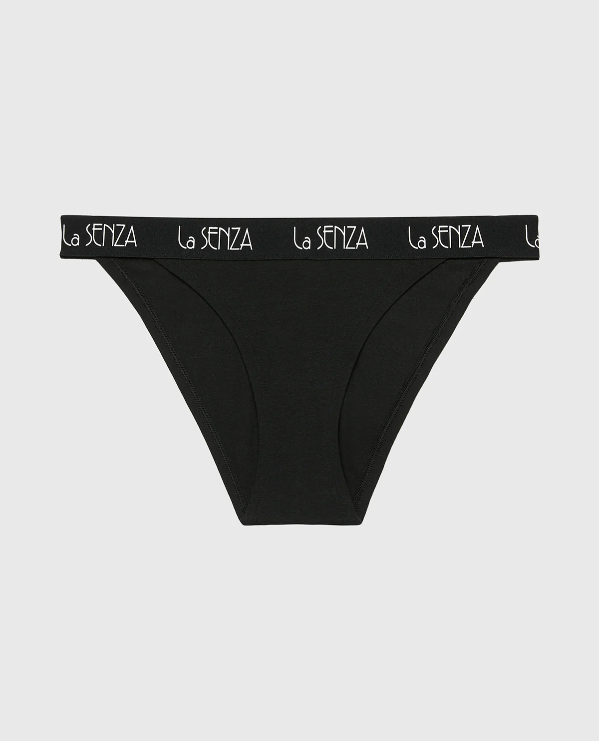 Mini Cheeky Panty with Art Deco Logo in Tuxedo Black - Image 3