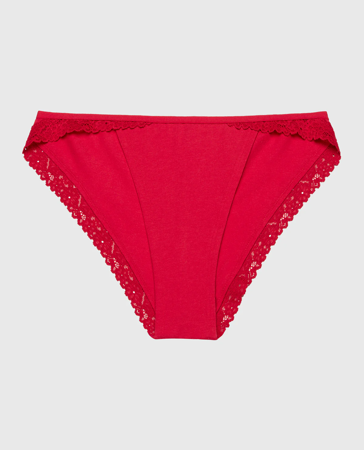 Mini Cheeky Panty with Cozy Trim in Crimson - Image 4