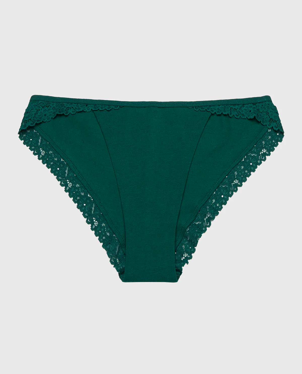 Mini Cheeky Panty with Cozy Trim in Emerald Green - Image 4