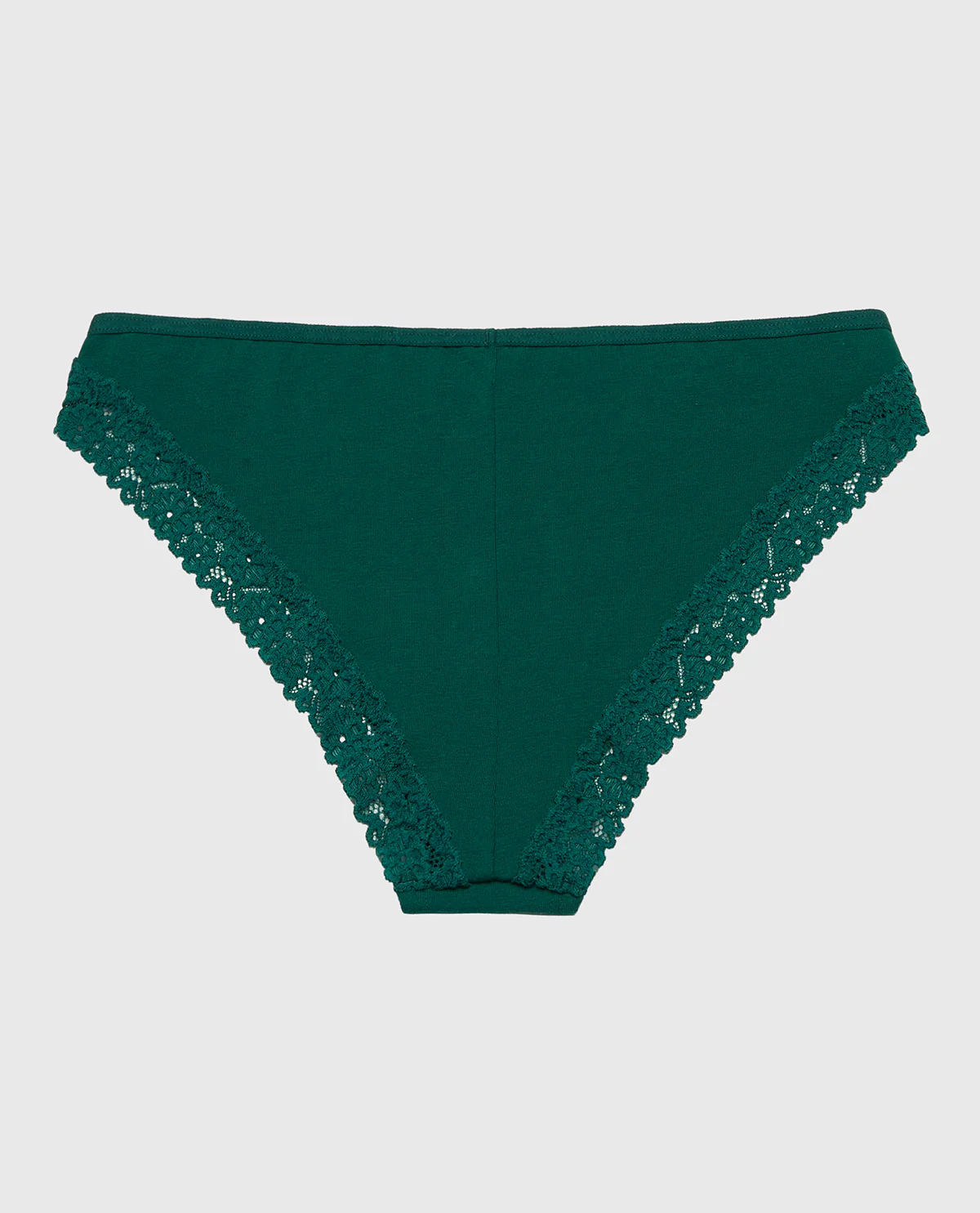 Mini Cheeky Panty with Cozy Trim in Emerald Green - Image 5